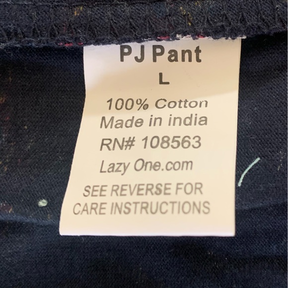 Lazy One Yoga Pajama Pants Women's Size Large DONUT DISTURB 100% Cotton Pocket - Picture 6 of 11